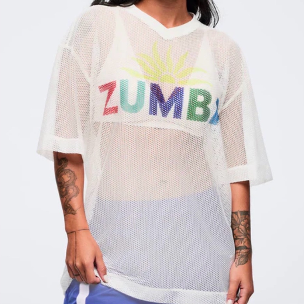 Zumba Latin Movement Oversized Mesh Top